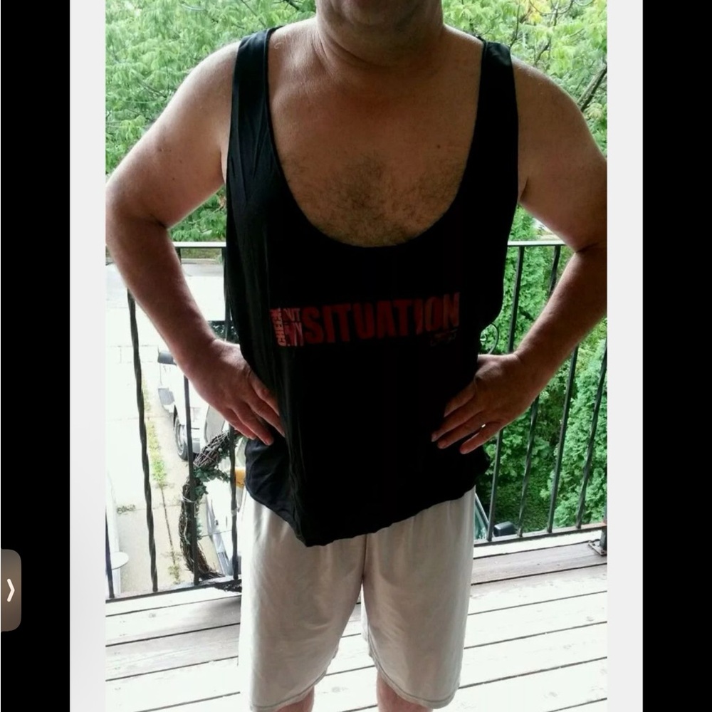 Black Sleeveless Men's Shirt